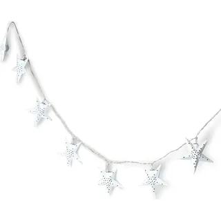 levandeo Lichterkette LED Weiß 10 Sterne Weihnachten Licht Beleuchtung Deko Xmas - Weiß