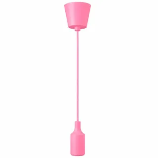 Jandei - Hängeleuchte Pendelleuchte Lampe, Höhenverstellbar Maximal 90cm. Silikonsockel mit E27 Lampefassung. Wohnzimmerdekoration, Zimmer, Schlafzimmer, Geschäftsräume. Farbe Rosa