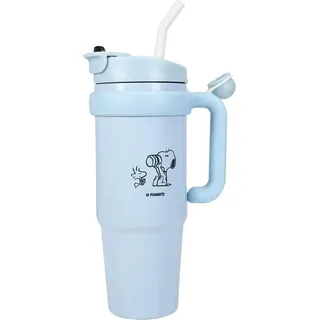 Peanuts Thermobecher mit Trinkhalm Snoopy 887 ml