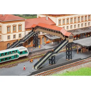 FALLER Fussgängerbrücke mit Überdachung 120109 H0