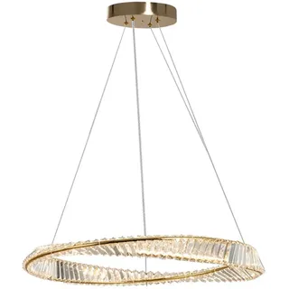 tooLight Pendellampe App1064-1Cp Kristall Gold Led 1-Lichtquelle - Gold