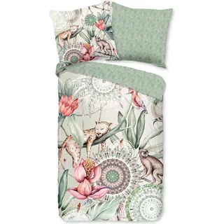 Duvet cover HIP 155x220 + 1* 80x80 cm - tropical print with mandalas - Bunt