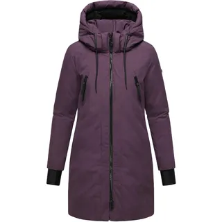 Wintermantel NAVAHOO "Wintermantel Winterzart 14", Damen, Gr. S, lila (dusty plum), Obermaterial: 100% Polyester PES.  Obermaterial: Futter: 100% Polyester PES. 100% Polyester PES., Mäntel Wintermantel