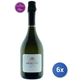 6x Toser milles Prosecco DOC Ex-Dry V.Cornaro 750 ml Glas Transparent