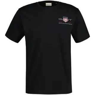 GANT Reg Archive Shield Emb Kurzarm-T-Shirt Black M