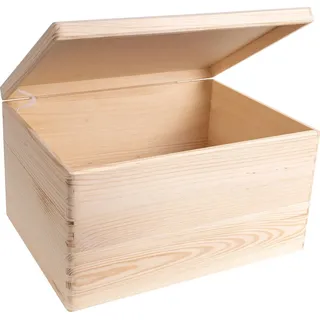 Creative Deco Holzkiste 40 x 30 x 24 cm 1-tlg. beige