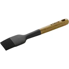 Staub Backpinsel mit Akazienholzgriff, 22 cm, Backutensilien, Schwarz