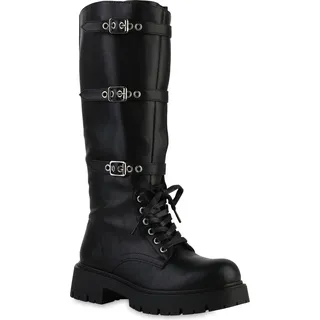 VAN HILL Schnürstiefel Emily in Schwarz - Gr.: 39