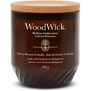 Woodwick Cherry Blossom & Vanilla Duftkerze mit Holzdocht 184 g