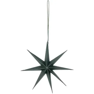 Broste Copenhagen Christmas Deko-Stern aus Papier in der Farbe Deep Forest Größe S, Durchmesser: 15cm, 70080398