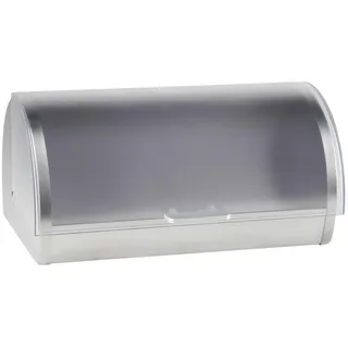 Boxxx Brotkasten , Edelstahlfarben , Metall , rechteckig , 39x28x18.5 cm , lebensmittelecht , Küchenzubehör, Vorratsbehälter, Brotkästen