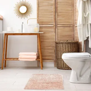 Emma Barclay Twinkle Badematte, superweich, luxuriös, mit glitzernden Details, 60% Polyester, 40% Baumwolle, 50 x 80 cm, Rosa