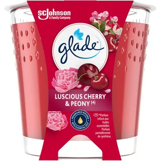 GLADE LUSCIOUS CHERRY & PEONY Kerze - ohne Palmöl