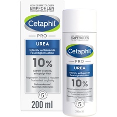 CETAPHIL PRO Urea 10 Prozent Intensiv aufbauende Feuchtigkeitslotion, 200ml, Für extrem trockene, schuppige Haut am Körper, Regeneriert intensiv und reduziert Trockenheit langfristig