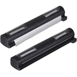 Relaxdays Folienschneider 2er Set schwarz