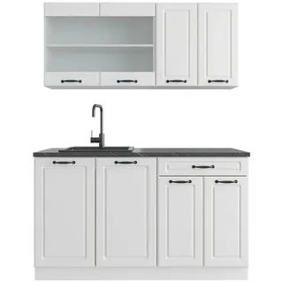 Vicco Küchenzeile R-Line 140 cm Weiß