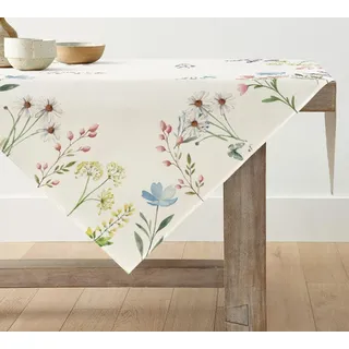 Artoid Mode Blumen Pflanzen Löwenzahn Waschbare Frühling Tischwäsche, Sommer Küche Tisch Dekoration Drinnen Urlaub Party Dekor 85x85 cm