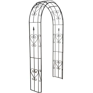 Dehner Rosenbogen Renata, ca. 228 x 120 x 38 cm, Metall, anthrazit