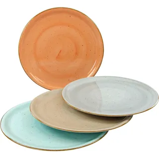 CreaTable Pizzateller VINTAGE NATURE« 30 cm (4-tlg.)