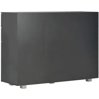 vidaXL Sideboard Hochglanz-Schwarz 107x35x80,5 cm
