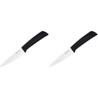 Amefa 0393CEZM76117 AUENTHAL Keramikmesser, extrem scharf, ergonomischer Griff, inkl. Klingenschutz, Schälmesser, Küchenmesser, Keramik, Kunststoff, Weiß, 10 cm Klingenlänge (Packung mit 2)