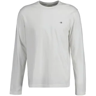 GANT Herren, Longsleeve 1er Pack", REGULAR SHIELD T-Shirt (2004049) beige/weiß