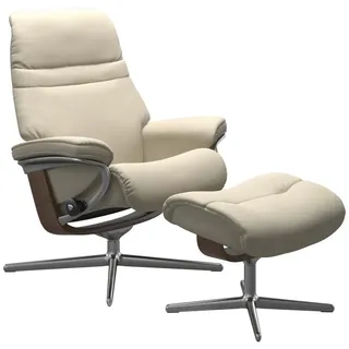 Stressless Relaxsesselset , Beige, Walnussfarben , Holz, Leder , Echtleder , Rindleder , Buche , Schichtholz , 83x105x74 cm , Lederauswahl, Stoffauswahl, Relaxfunktion , Wohnzimmer, Sessel, Ledersessel