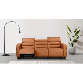 Home Affaire »Carpari, 224cm, manuelle od. elektrische Relaxfunktion in 2 Sitzen« mit USB-A/C, Kopfteilverstellung, Echtleder, Kunstleder, Webstoff,