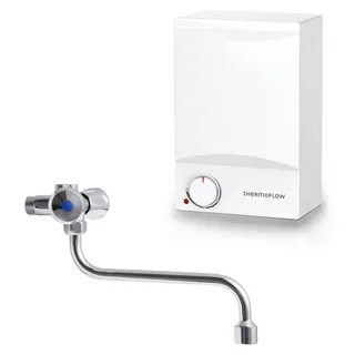 Thermoflow Obertischspeicher-Set OT 5 5 L, mit Armatur - Silber