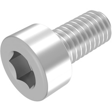 SECCARO Zylinderschraube M10 x 20 mm, Edelstahl V2A VA A2, DIN 912 / ISO 4762, Innensechskant, Vollgewinde, 20 Stück