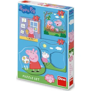 DINO Baby-Puzzle Pepina Pig und Familie 3in1 (3,4,5 Teile)