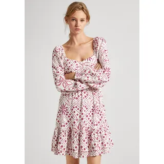 Pepe Jeans Doxa Minikleid Lila/Weiß 40