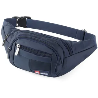 wasserdichte Bauchtasche Geeignet für Reise, Sport & alle Outdoor Aktivitäten, Hüfttasche für Damen und Herren, Bauchtasche Wasserdicht Hüfttaschen für Running (Dunkelblau)