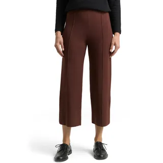 TOM TAILOR Damen 1049165 Culotte Strickhose, 39062-Dark Pecan Brown Melange, 44