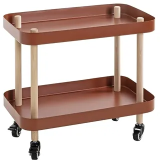 Haku-Möbel Beistelltisch - rot - Maße cm, B: 50 H: 47