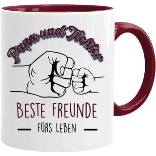 Tasse mit Spruch, Daddy und Tochter. Beste Freunde fürs Leben, Weihnachtstasse lustige geschenke, kaffeetasse, Vatertag - Vatertagsgeschenk - Geburtstag - Beste Papa- Geschenk - Papaspruch