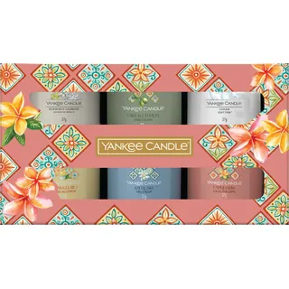 Yankee Candle Geschenkset Hello Italy Collection"6 duftende gefüllte Signature Votivkerzen" - Rosa