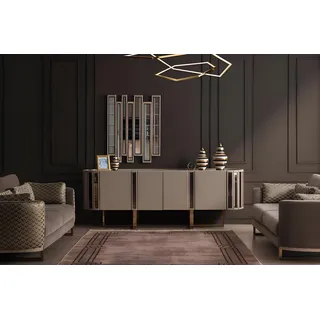 Konsole Kommode Sideboard Schrank Kommoden Designer Luxus Schränke Modern Neu - Grau