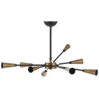 Homemania Pendelleuchte, 100% Metall, Gold, Schwarz