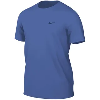 Nike Herren T-Shirt Dri-Fit UV Short-Sleeve Fitness DV9839-411 M - Comet Blue/Black - M