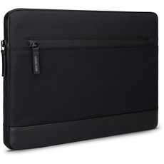 Adore June 14 Zoll Bent Laptop Tasche Schwarz kompatibel mit MacBook Pro 14 2023 2021, Nachhaltige Recycelte Stoffe, wasserdichte Reißverschlüsse - Made in Europe