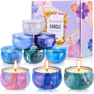 Aottom Duftkerzen Geschenkset(9 * 75g),Duftkerze Weihnachten Geschenkset Frauen,Natürliches Sojawachs Aroma Kerzen Duftkerzen Weihnachten Teelichter Aromatherapie Kerzen für Weihnachts