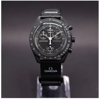 Swatch x Omega Mission to the Moonphase Snoopy Black