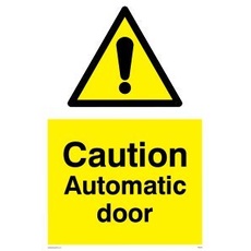 Caution Automatische Tür.