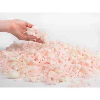 Primaflor-Ideen in Textil Kissenfüllung "Schaumstoffflocken" Füllmaterial für Kissen, Polster, Kuscheltiere & Puppen, waschbar, rosa