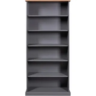 Interlink Bücherregal 90 x 38,1 x 190 cm Grau
