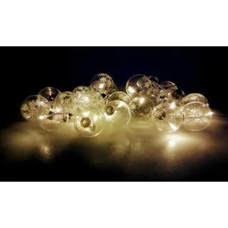 LED Lichterkette Weihnachtskugeln Schneeflocke Weihnachtsbeleuchtung Fensterdeko