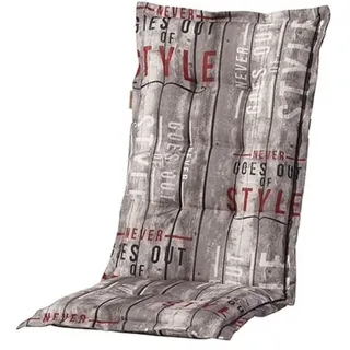 Madison C067 Hochlehner Gartenstuhl Auflagen 120x50x8cm grau gestreift