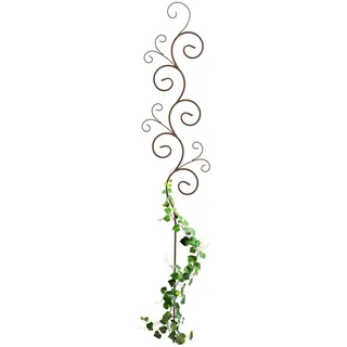 Relaxdays Rankhilfe Bodenstecker 160 x 30 cm Braun