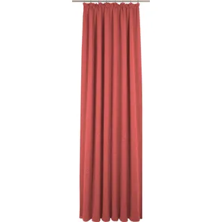 Vorhang ADAM "Uni Collection light" Gr. 1, rot, B:145cm H:145cm, Baumwolle (Bio-Baumwolle), Gardinen, Vorhang, aus 100% Bio-Baumwolle